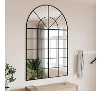 Gecheer Miroir, mural, Desig rétro, arc, fer, 100 x 150 cm, salon, chambre, jardin, extérieur, en fer, grand miroir, miroir décoratif