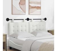 Gecheer Tête de lit Suspendue Moderne rembourrée en Simili Cuir 130x55x5 cm, avec Rangement Mural, Design Bloc carré, pour Chambre à Coucher, Salle à Manger ou Hall, Facile à Entretenir