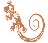 Gecko salamandre 9865 autocollant adhésif sticker - Taille : 17 cm - Couleur : marron