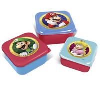 Gedalabels Super Mario Classic Dimension Lot de 3 boîtes à déjeuner en polypropylène
