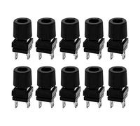 GEDMRT Lot de 10 bornes en cuivre Pur |Borne onduleur 300-500 W M4 |Support de Panneau de 13 mm pour l'électronique/équipement Industriel/Camping-Cars |Connecteurs isolés ABS Haute (Noire)