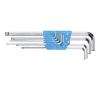 Gedore 1523988 6 pans intérieurs Jeu de clés mâles coudées 2 mm, 2.5 mm, 3 mm,