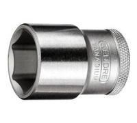 Gedore Douille 19 24 – Entraînement 1/2" (12,5 mm) 6 pans Ø24 mm Acier chromé