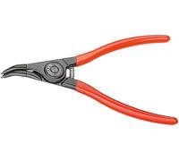 GEDORE Pince de montage pour circlips extérieurs, Avec ressort d’ouverture/protection anti-pincement, coudée à 45°, Diamètre des pointes : 1,8 mm, 8000 A 22