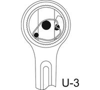 Gedore 2193 U-3 6180630 Cliquet réversible 1\ 720 mm
