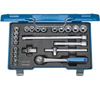 Gedore Jeu de clés à douilles 30 HMU-3 3/8" 22 pièces 6 pans 6-22 mm
