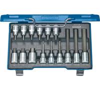 Gedore 6129360 Innen-Sechskant Steckschlüssel-Bit-Einsatz-Set 15teilig 1/2 (12.5 mm)