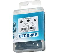 Gedore 6539180 685 4 S-010 Embout 6 pans Propulseur: 1/4 (6.3 mm) 4 mm 25 mm