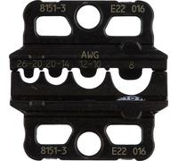 GEDORE 8151-3 Jeu de matrices de sertissage pour cosses non iso. Raccords à sertir avec douille de sertissage fermée, 3420612