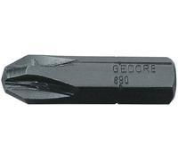Gedore 890 PZD 2 6553330 Embout cruciforme PZ 2 Acier Chrome-Vanadium spécial bruni C 8