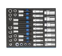 Gedore Assortiment de clés à douille Gedore 1/2'' dans le module Check-Tool, 40 pcs Quantité:1