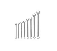 GEDORE Assortiment de clés mixtes, 8 pièces, Longues, Tailles 8 à 19 mm, Coudées, 12 pans, Profil UD, Jeu de clés, 7 XL-080