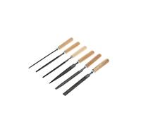 GEDORE Assortiment de limes à clé, Jeu pour métal, 6 pièces, Limes plate, plate pointue, tire-point, carrée, demi-ronde et ronde, 8728