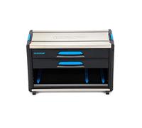 GEDORE Boîte à outils, WorkMo B2, 2 tiroirs, 1 compartiment, Plastique/aluminium, Verrouillage en option, Vide, Établi mobile 1110 WM-321
