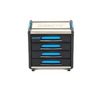 GEDORE Boîte à outils, WorkMo B2, 4 tiroirs, 1 compartiment, Plastique/aluminium, Verrouillage en option, Vide, Établi mobile 1110 WM-24