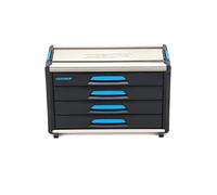 GEDORE Boîte à outils, WorkMo B3, 4 tiroirs, 1 compartiment, Plastique/aluminium, Verrouillage en option, Vide, Établi mobile 1110 WM-34