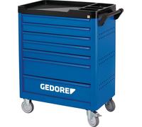 GEDORE Chariot d'atelier WSL-L-TS-308 workster B785xT510xH1045mm 400 kg 7 tiroirs tôle d'acier - 2980347