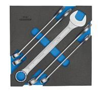 Gedore Jeu de clés mixtes 2308886 5 pièces 7–19 mm module Check-Tool (mousse)