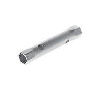 Gedore Clé à tube double 26 R 24 x 27 mm L. 190 mm perçages Ø14,5 mm chromée