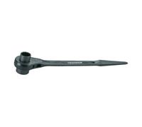 Gedore Cliquet de construction en acier Gedore, double hexagone 19x24 mm Quantité:1