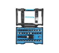 GEDORE Coffret d’embouts industriels, 32 pièces, Jeu d’embouts avec porte-embout et embouts de tournevis, 1/4", 6,3 mm, Pour professionnels, 666-032-J