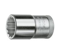 Gedore Douille D 19 1/2 po. 12 pans ouv. de clé 14 mm L. 38 mm GEDORE Quantité:1