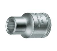 Gedore Douille D 19 1/2 po. 12 pans ouv. de clé 8 mm L. 38 mm GEDORE Quantité:1