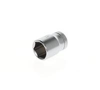 Gedore Douille 20 1/4 po. 6 pans 13 mm L. 25 mm Acier chromé