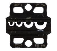 GEDORE 8151-3 Jeu de matrices de sertissage pour cosses non iso. Raccords à sertir avec douille de sertissage fermée, 3420612