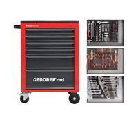 GEDORE red R21560004 Jeu d'outils dans une servante d'atelier MECHANIC rouge 129 pièces, 3301673