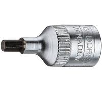 Gedore Embout de ouille IN 20 1/4 po. 6 pans femelle ouv. de clé 2,5 mm L. 28 mm Quantité:1