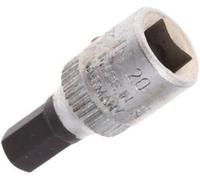 Gedore Embout de ouille IN 20 1/4 po. 6 pans femelle ouv. de clé 6 mm L. 28 mm G Quantité:1