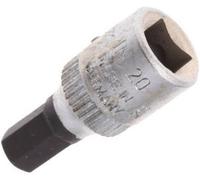 Gedore Embout de douille IN 20 1/4 po. 6 pans femelle 6 mm L. 28 mm Quantité 1