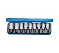 Jeu de douilles à vis, taille 1/2", 9 pièces, 3/16-5/8", hexagonal, Gedore | 4010886615645