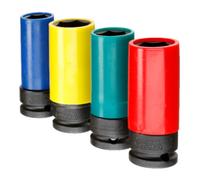 Gedore Jeu de douilles impact 1/2" 2790831 K19 LS-004 — 4 pièces 17/19/21/22 mm — avec gaine protectrice
