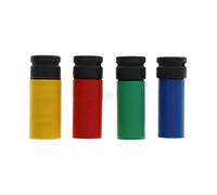 GEDORE Jeu de douilles impact avec gaine protectrice, 4 pièces, Douilles avec entraînement 1/2" 12,5 mm, 6 pans, Tailles 17, 19, 21 et 22 mm, Voiture, K19 LS-004