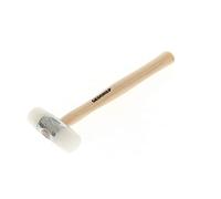 GEDORE Maillet en nylon avec manche en bois, Maillet en cuir, Ø 35 mm, Marteau avec manche en frêne, Outil, Forgé, 225 E-35