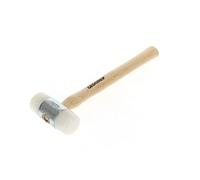 GEDORE Maillet en nylon avec manche en bois, Maillet en cuir, Ø 50 mm, Marteau avec manche en frêne, Outil, Forgé, 225 E-50