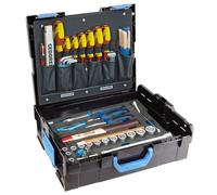 GEDORE Mallette à outils L-BOXX 136, Set de 58 pièces, Complète, Coffre à outils, Outils pour particuliers et professionnels, Mallette en plastique, 1100-01