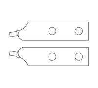 Gedore Paire d'embouts de rechange Gedore, droits, d 3,2 mm, bleus Quantité:1
