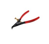 GEDORE Pince de montage pour circlips extérieurs, Avec ressort d’ouverture/protection anti-pincement, coudée à 90°, Diamètre des pointes : 0,7 mm, 8000 A 01G