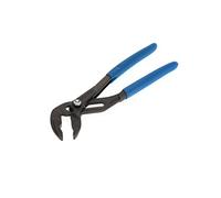 GEDORE Pince multiprise, largeur réglable 37 mm max., réglage par bouton poussoir, protection anti-pincement, plate, chromée, 142 7 TL