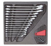 GEDORE R22250001 Kit de clés à fourche et polygonale à cliquet