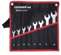 Gedore RED 3301081 R05126008 Jeu de clés plates doubles 8 pièces Ouverture de clé (métrique) 6 - 9 mm