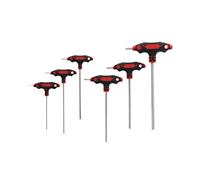 GEDORE red Assortiment de 6 tournevis, Jeu de clés coudées, Poignée en T à 2 composants, Outil, R38672006
