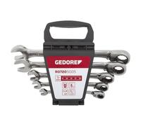 GEDORE red Assortiment de clés mixtes, Réversibles, 5 pièces, Tailles 8 à 19 mm, Coudées, Clés, R07205005