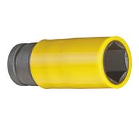 GEDORE red Douille impact avec gaine protectrice, Douille avec entraînement 1/2" 12,5 mm, 6 pans, Taille 19 mm, Longue, Voiture, R63041916