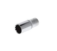 GEDORE red Douille longue, Entraînement 1/2" 12,5 mm, 12 pans, Diamètre 24 mm, Outil, R61102414, Acier chromé