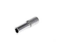 GEDORE red Douille longue, Entraînement 1/2" 12,5 mm, 6 pans, Diamètre 12 mm, Outil, R61001214, Acier chromé