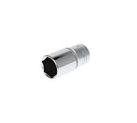 GEDORE red Douille longue, Entraînement 1/2" 12,5 mm, 6 pans, Diamètre 30 mm, Outil, R61003014, Acier chromé